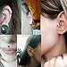 Xpircn 4PCS 16G Stainless Steel Monroe Lip Rings Cartilage Tragus Studs Piercing Jewelry 8mm Labret for Men Women