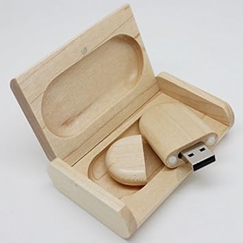 USB de Madera con Caja Pendrive Memoria USB BP291 (8GB, Natural): Amazon.es: Electrónica