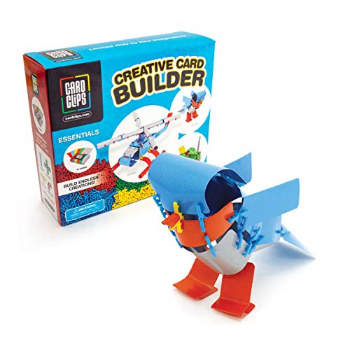 Card Clips 194 Pcs Creative Card Building Kit Essentials Construction Toys For Girls And Boys Educational Stem Building Alternative To Building Blocks Toy