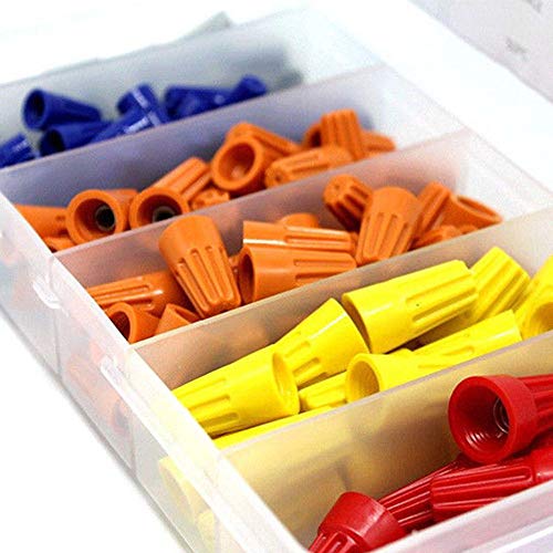 Refaxi 158Ps Electrical Wire Twist Nut Connectors Terminals Caps Assortment Kit SP1-SP6
