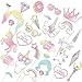 Unicorn Party Supplies Photo Props - Huge Photo Booth Prop Set To Upgrade Your Birthday Party - Use For Games, Gifts or In Front of a Backdrop - Perfect Decorations With Beautiful Rainbow Colors