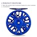 Piscifun Blaze Mid Arbor Fly Fishing Reel with CNC-machined Aluminum Alloy Body 3/4 Sapphire Blue