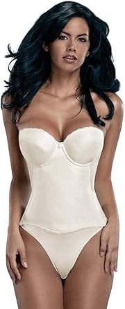 bridal bustier low back