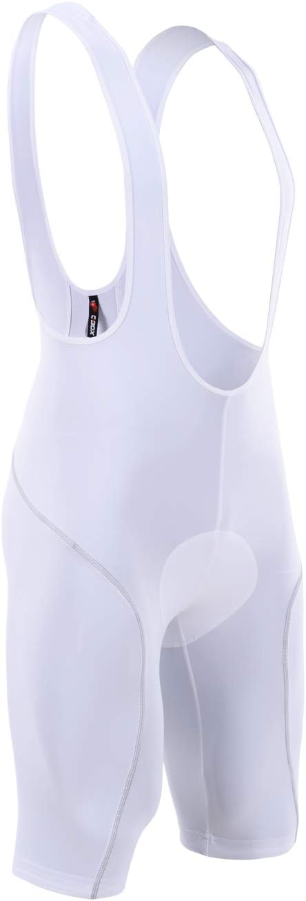Men's 6D Padded Classic Bib Cycling Shorts White