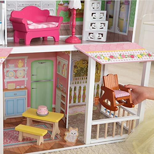 KidKraft 65851 Möbeln und Zubehör mit Licht-und Soundeffekten Sweet Savannah Puppenhaus aus Holz, 30 cm – Bild 5