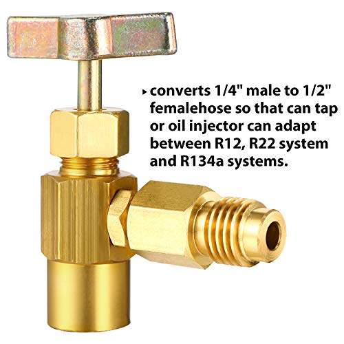 4 Pieces+Refrigerant+Opening+Vacuum+Adapter