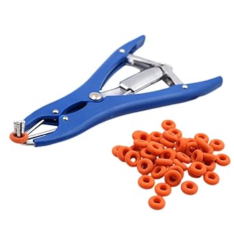 iplusmile Castration Bander Pliers Elastrator para cabras de ganado Animal Bander Castración con anillo de goma: Amazon.es: Industria, empresas y ciencia