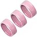 Danti 3pcs Audio Air Conditioning Button Cover Decoration Twist Switch Ring Trim for Jeep Wrangler JK JKU Patriot Liberty 2011-2018 Dodge Challenger 2008-2014 (Pink)