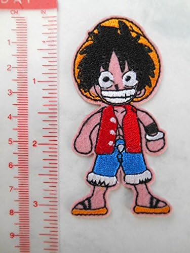 LUFFY ONE PIECE Japanese Manga Iron On Patches, Applique, Embroidered, Sew On