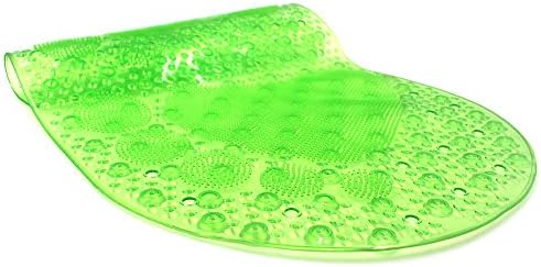 Non-slip Bathroom Rug Shower Mat Machine Washable Bath Mat Fot Shower Stalls, Floors, Bathtub, Anti Bacterial PVC Suction Cup Foot Massage Cushion PVC ,27 X 15 inch (Green)