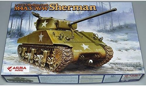 1/35 Scale U.S Medium Tank M4A3(76)W Sherman Model Construction Kit by Tasca by Tasca