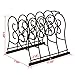SONGMICS Pan Organizer Rack Holder for Kitchen Cabinet Pantry Frying Pan & Skillet Storage Brown UKPR01K
