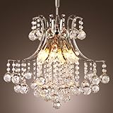 LightInTheBox® Modern Crystal Chandelier with 6 Lights, Pendant Modern Ceiling Light Fixture for Bedroom, Living Room