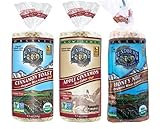Lundberg Gluten-Free Non-GMO Rice Cakes 3 Flavor Variety Bundle: (1) Vegan Apple Cinnamon, (1) Allergen-Free Organic Honey Nut, and (1) Organic Cinnamon Toast, 9.5-9.6 Oz. Ea. (3 Total)