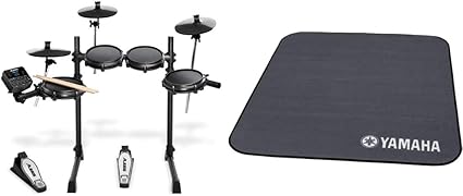 Amazon セット買い Alesis 電子ドラムキット 7ピース メッシュヘッド採用 音色数100以上 デモ曲30曲 ドラム スティック Melodicsフリーレッスン付属 Turbo Mesh Kit ヤマハ Yamaha ドラムマット Dm1314 マットの外周をバイアステープでかがり縫いした事で