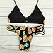 Teeta(TM) Women's Pineapple Fruit Print Two Piece Bikini Set Swimwear Swimsuit