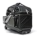 Pyramid Path Deluxe Double Roller with Oversized Accessory Pocket Bowling Bag (Black/Silver)