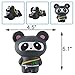 Anboor 2 PCS Squishies Ninja Jumbo Panda and Fox Slow Rising Squishies Kawaii Scented Soft Animal Toys Stress Relief Kid's Toys