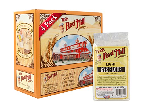 Bob's Red Mill Flour Rye Light (Unbleached), 22-ounces (Pack of4)