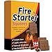 Bangerz Sunz Fire Starter Squares 144, Fire Starters for Fireplace, Wood Stove & Grill, Camp Fire Pit Charcoal Starters 50B, USA Made primary