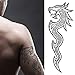 Viking Celtic Nordic Tribal Dragons Tribal Stick on Tattoo Temporary Body Art Transfer for Women and Men Cosplay Halloween Adult Temp Tattoo for Arms Shoulders Chest Back Legs