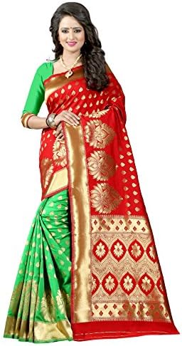 New indian/pakistani Ethnic Designer Multi Color Banarasi Silk Party Wedding Saree