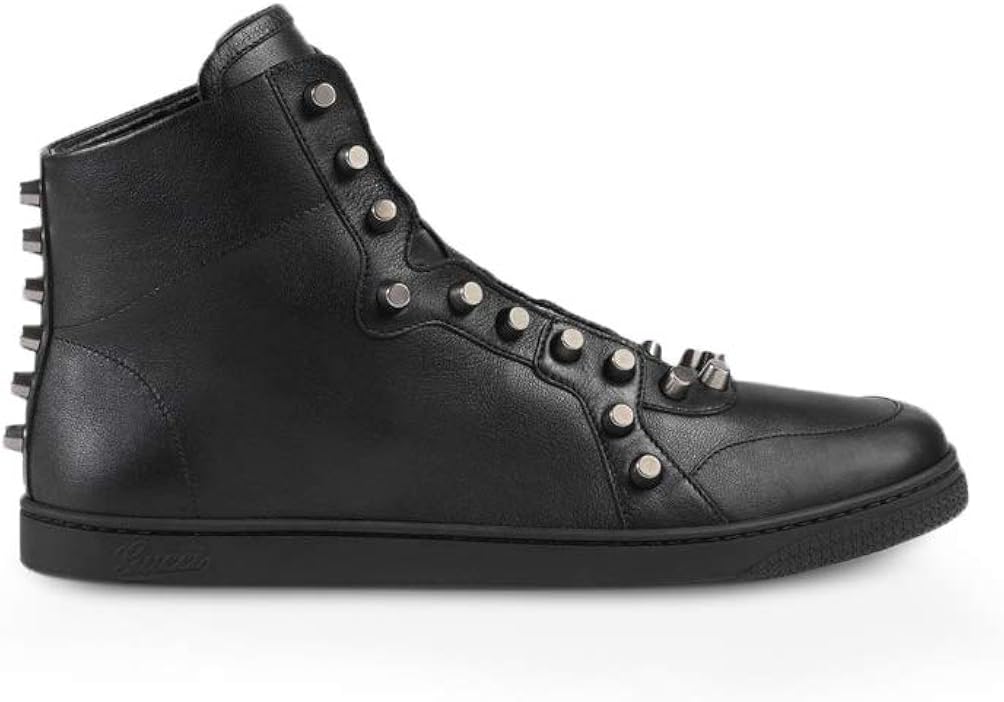 mens studded high top sneakers