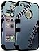 Bastex Heavy Duty Hybrid Case for Apple iphone 4, 4g, 4s 4gs - Baseball Sports Collection/Black TUFF Hybrid Phone Protector Cover