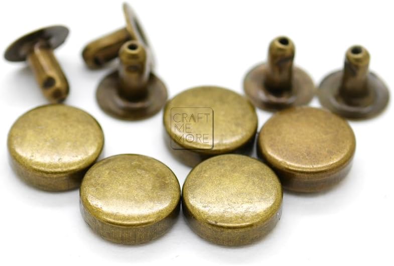 Black Chicago Screws PATIKIL Chicago Screws M4x25mm - 25 Sets Brass Binding Posts For Leather & Crafts Craft Screw Fasteners