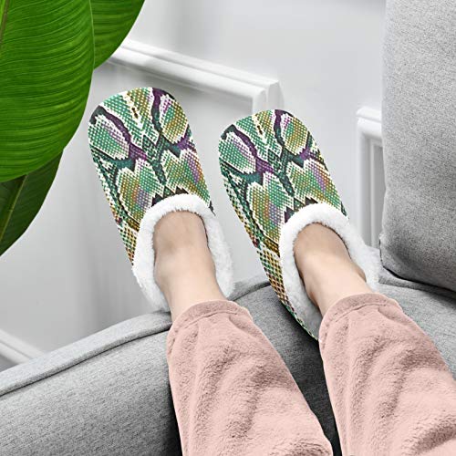 51%2Bdkpndx L PUXUQU Zapatillas de casa para mujer, con estampado de piel de serpiente, para casa, dormitorio, pantuflas para mujeres… PUXUQU Zapatillas de casa para mujer, con estampado de piel de serpiente, para casa, dormitorio, pantuflas para mujeres… - Imagen 6
