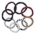 L. Erickson Grab & Go Ponytail Holders, Americana, Set of Eight - Exceptionally Secure with Gentle Hold