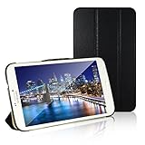 Tab 4 8.0 Case, JETech Gold Slim-Fit Smart Case Cover for Samsung Galaxy Tab 4 8.0 (8 Inch) Tablet PC with Auto Sleep/Wake Feature (Black) - 0580