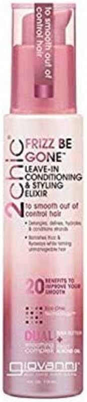 Giovanni Cosmetics 2chic Frizz Be Gone Leave-In Conditioner, 166 g, No Color