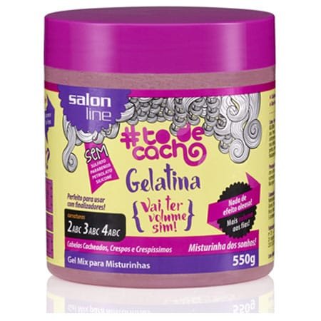 Linha Tratamento (#ToDeCacho) Salon Line - Gelatina Vai Ter Volume Sim! 550 Gr - (Salon Line Treatment (#Curls) Collection - Volume Increase Gelatin Net 19,04 Oz )