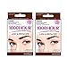 Combo Pack! 1000 Hour Eyelash - Brow Dye/Tint Kit Permanent Mascara (Dark Brown - Dark Brown)