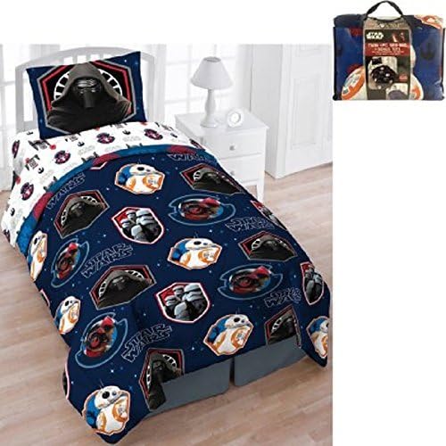 5pc Boys Start Wars Theme Comforter Twin, , Darth Vader, Yoda, Science Fiction Movies Character Bedding, Fun Kids Space Fight, Superheroes Graphic Cartoon Comic Pattern