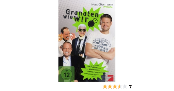 Amazon Com Giermann Max Max Giermann Presents Granaten Wie W Import Allemand Movies Tv