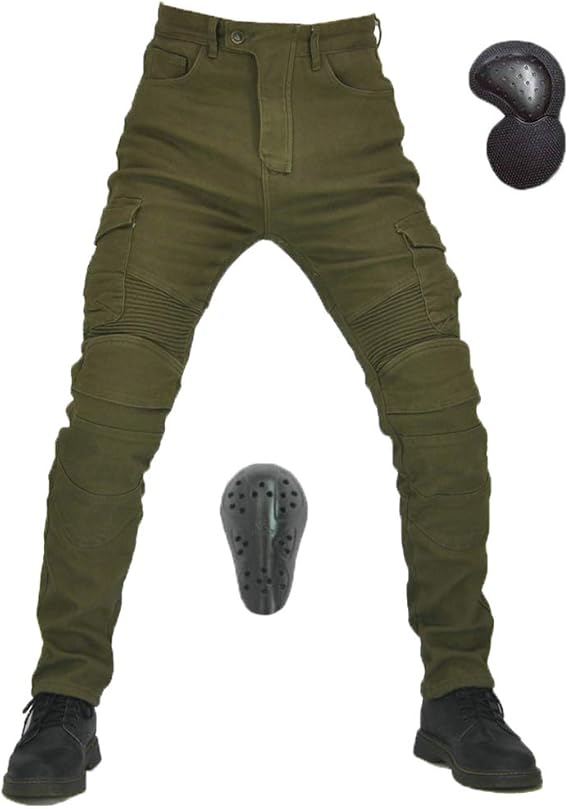 Amazon Huaming バイク用パンツ 裏ボア メンズライディングパンツ 冬用 ワークパンツ ジョガーパンツ中綿 プロテクター付き ストレッチ素材 防寒保温 ロングパンツ 通販