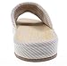Bronze Times (TM) Unisex Vertical Stripes Indoor Cotton Flax House Slippers (C-beige)
