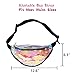 Mounchain Waist Packs By Women's Shiny Laser Holographic Waist Fanny Packs with Adjustable Waistband-Smartphone Money Coins Keys Passport Holder Transparent