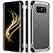 BENTOBEN Note 8 Case,Galaxy Note 8 Case, 2 in 1 Drop Protection Anti-Scratch Hybrid PC with Carbon Fiber Texture Shockproof Protective Phone Case for Samsung Galaxy Note 8 (6.3 inch) Black/Gray