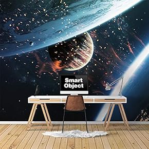Wall Murals for Bedroom Great Universe Giant Planets Removable Wallpaper Peel and Stick Wall Stickers - 66x96 inches