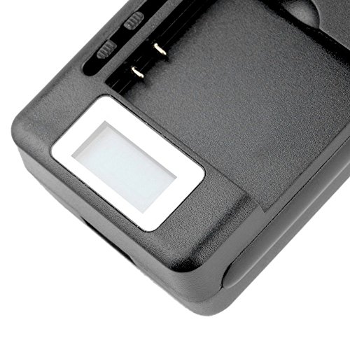 Sfmn 2018 LCD Screen Indicates Universal Battery Charger with USB Output Port for Huawei,ZTE,HTC, XiaoMi, Samusng Phone Battery (Black)