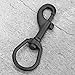 Vbestlife Scuba Diving Clips, Stainless Steel Swivel Eye Snap Hook Dive Single Ended Swivel Eye Bolt Hook Buckle Dog Clip Gear Equipment for Underwater Scuba Diving(Black - 100mm)