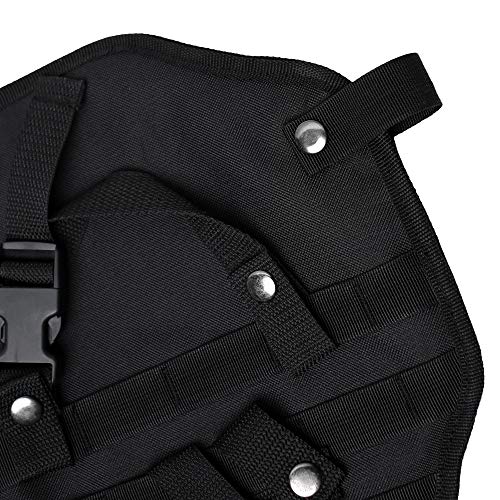 Tactical Rifle Scabbard Gun Bag Rifle Sling Case Bag Shotgun Scabbard Outdoor Hunting Gun Molle Holster Black (Black) - Thumbnail 4