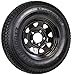 Trailer Tire and Rim Radial ST175/80R13 175/80 R 13C 1360 Lb. 5-4.5 Black Spoke