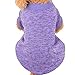 Sunward Pet Dog Clothes Soft Thickening Warm Stripe Polar Fleece Winter Clothes (S, Purple)