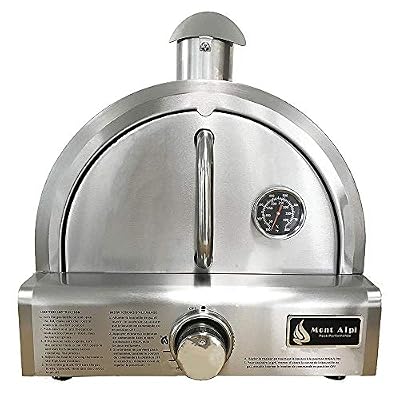 Mont Alpi MAPZ-SS Table Top Gas Pizza Oven, Large, Stainless Steel