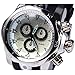 TOPCHANCES FLENT8033 Hollow-Out Gear Automatic Mechanical Watch Round Dial Stainless Steel Band for Men (White)