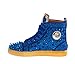 JUMP NEWYORK Men's Sloan Royal Glitter and Multi Length Spike Sneaker US Size 8